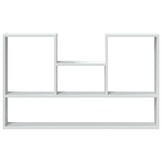 vidaXL Wandschap bewerkt hout wit 99x15x60 cm - 34% korting