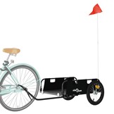 Zwarte Fietstrailer Oxford Stof & Ijzer - 34% Korting