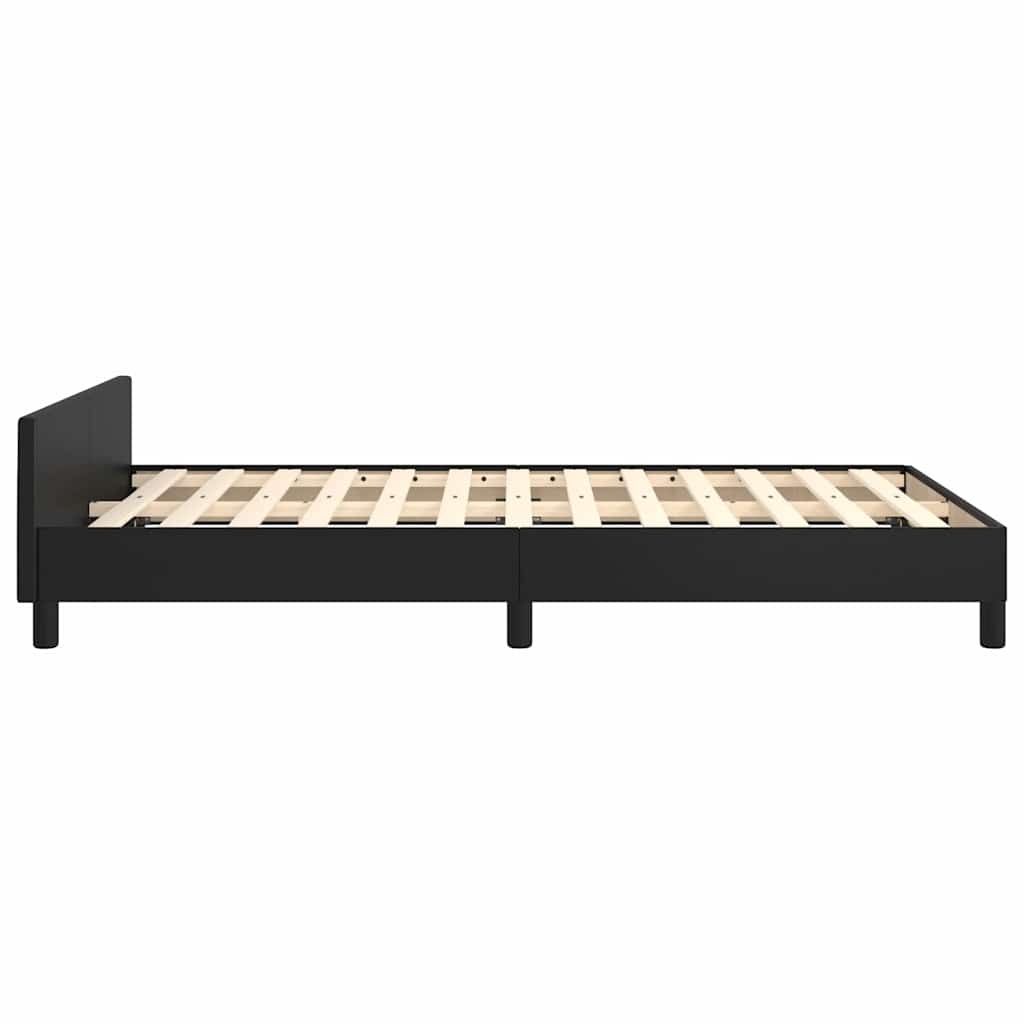 Zwart Bedframe met Hoofdeinde 120x200 cm - 35% Korting