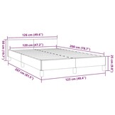 Zwart Bedframe met Hoofdeinde 120x200 cm - 35% Korting