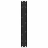 vidaXL Salontafelpoten U-vormig Staal Zwart 2 stuks 50x(30-31) cm - 34% Korting
