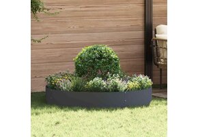 VidaXL Plantenring Set van 5, Antraciet, Koudgewalst Staal, 120x120x20cm - 35% Korting