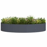 VidaXL Plantenring Set van 5, Antraciet, Koudgewalst Staal, 120x120x20cm - 35% Korting
