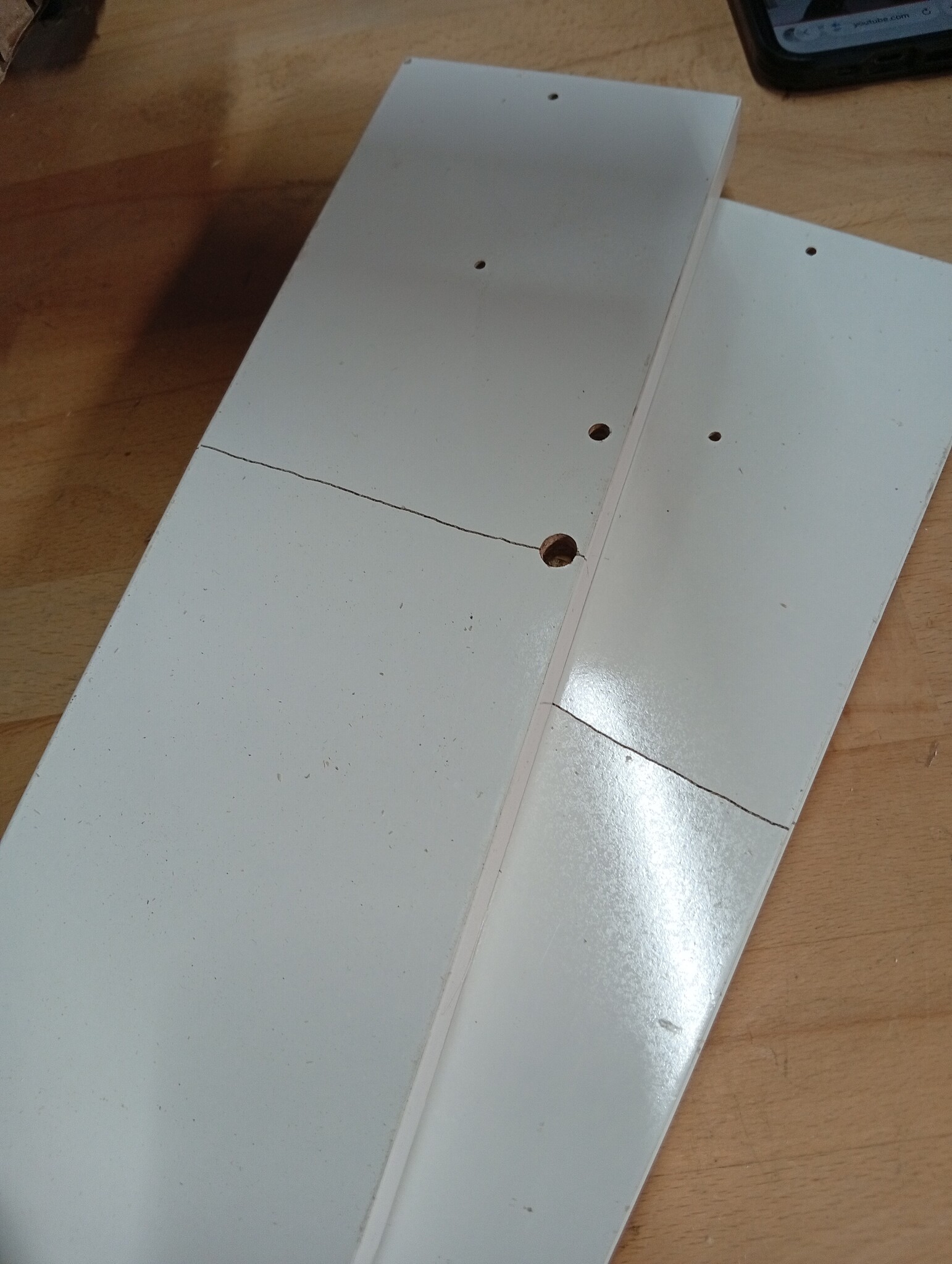 Eettafel Hoogglans Wit 120x60x76 cm Bewerkt Hout - 54% Korting