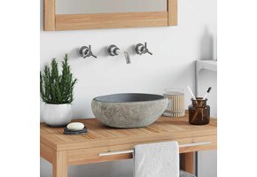Ovale Riviersteen Wastafel (29-38)x(24-31) cm - 34% Korting!