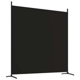 vidaXL Kamerscherm met 3 panelen 525x180 cm stof zwart
