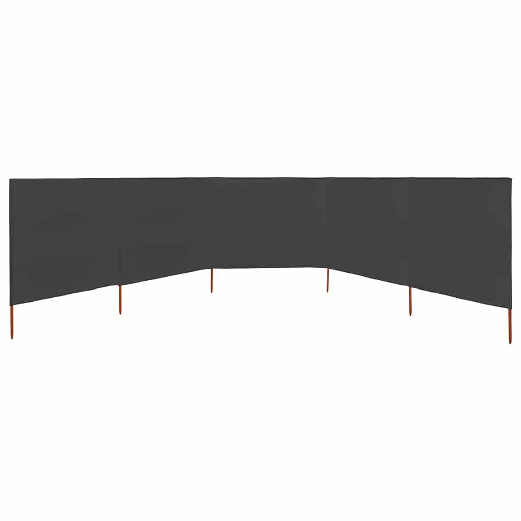VidaXL Windscherm 5-delig, 600x120 cm Antraciet - 34% Korting