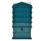 4-Laags Wormenbak 42x42x60 cm Groen - Composteer Duurzaam!