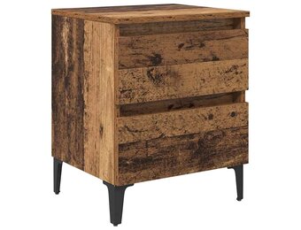 Nachtkastje Oudhout 40x35x50 cm Bewerkt Hout - 33% Korting