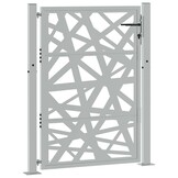 VidaXL Poort met Lasergesneden Ontwerp - 100x125 cm - Staal - 35% Korting