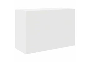 Badkamerwandkast Wit Bewerkt Hout (60x25x40 cm) - 45% Korting