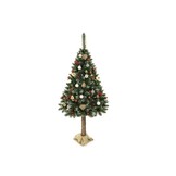 Kunstkerstboom 220 cm Grenen Stam & Kristallen - 33% Korting