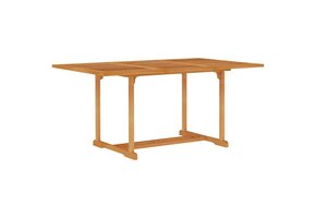 Teakhouten tuintafel 150x90x75 cm - 60% korting