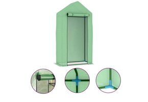 vidaXL Kas met stalen frame 0,5 m² 1x0,5x1,9 m - 33% Korting