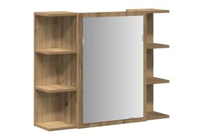 Badkamerspiegelkast Hout 80x64 cm Artisan Eiken - 34% Korting