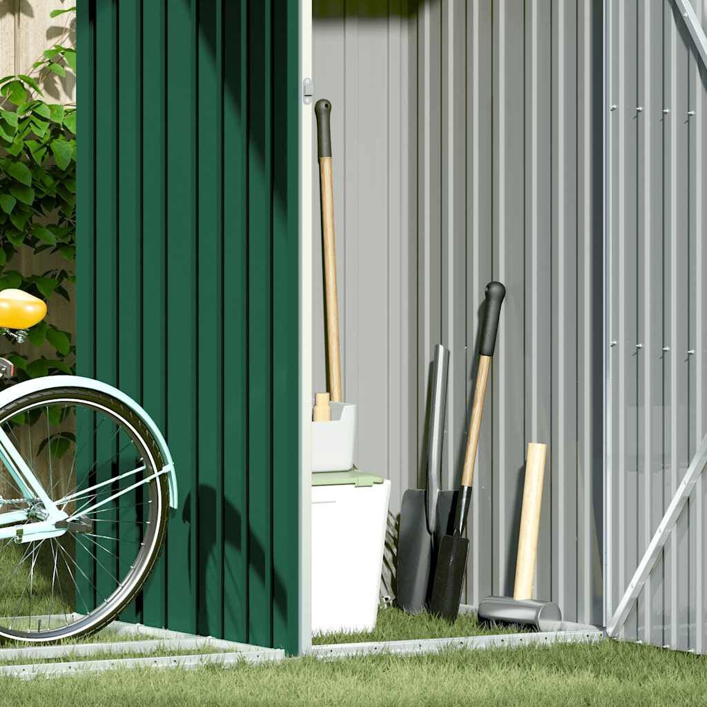 Brandhoutschuur Groen 245x98x159cm Gegalvaniseerd Staal - 35% Korting