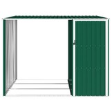 Brandhoutschuur Groen 245x98x159cm Gegalvaniseerd Staal - 35% Korting
