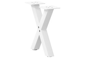 VidaXL Salontafelpoten 2 st X-vormig Wit - 43% Korting!