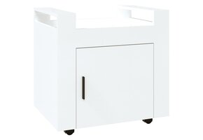 vidaXL Bureaukastje Hoogglans Wit 60x45x60 cm - 34% Korting