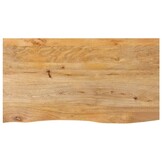 Tafelblad Mangohout 110x60 cm Natuurlijke Rand - 41% Korting