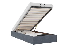 vidaXL Bedframe 90x200 cm Fluweel Donkergrijs - 35% Korting