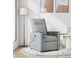 Verstelbare Massagestoel Lichtgrijs - 47% Korting