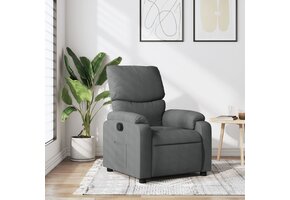 Verstelbare Fauteuil Donkergrijs Stof (35% korting)