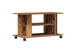 TV-meubel met wieltjes 80x40x45 cm, bewerkt hout (57% korting)
