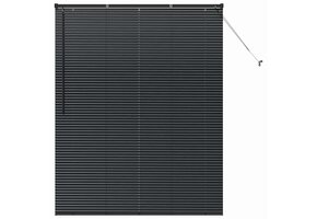 Venetiaanse Jaloezie Zwart Aluminium 175x140cm - 45% Korting