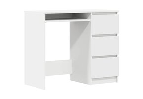 Wit Bureau 90x45x76 cm Bewerkt Hout - 59% Korting