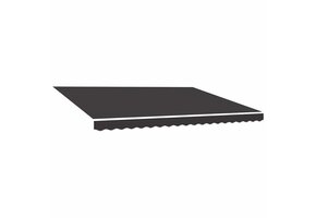vidaXL Vervangingsdoek Luifel 4x3,5 m Antraciet - 34% Korting