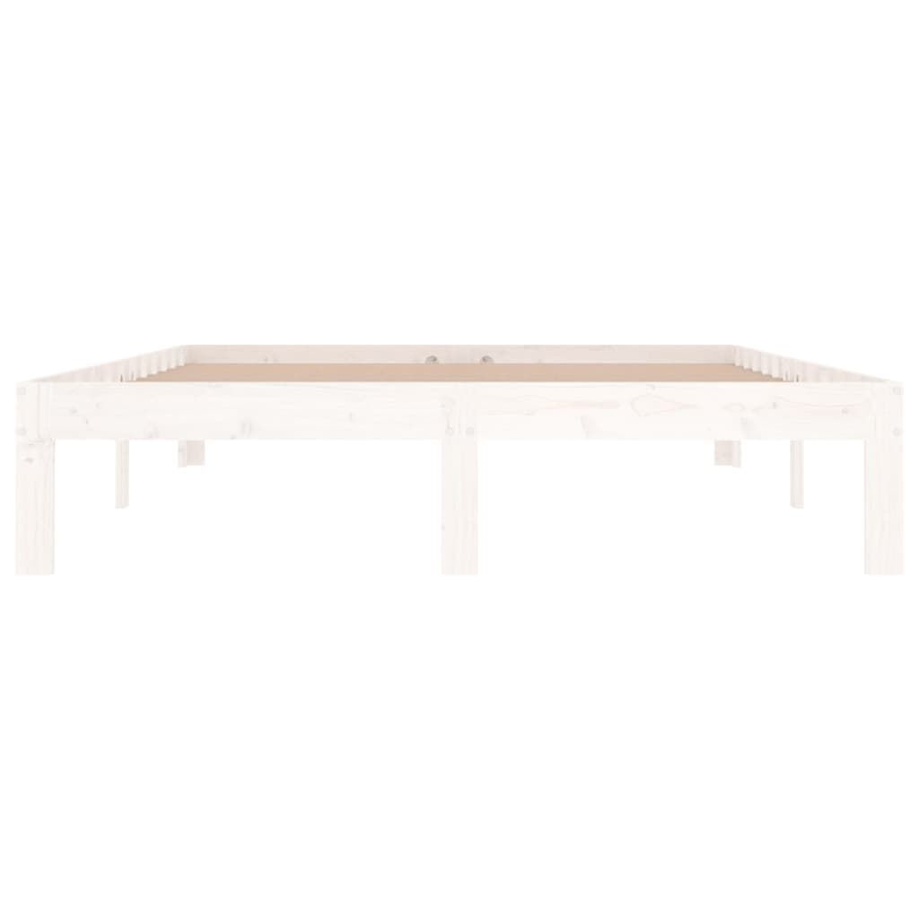 Houten Bedframe Wit 135x190 cm - 60% Korting