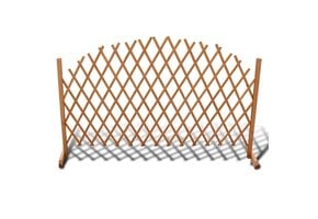 vidaXL Tuinscherm Hout 180x100 cm - 45% Korting