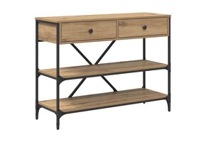 vidaXL Wandtafel met Lade & Plank - Artisanaal Eiken (62% Korting)