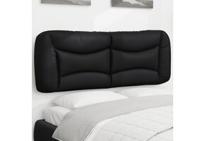 vidaXL Hoofdbordkussen "Hvar" 140 cm Kunstleer Zwart - 34% Korting