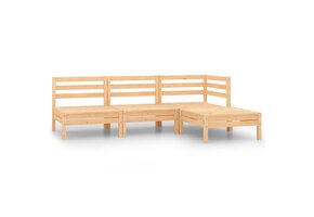 vidaXL Loungeset Grenenhout - 35% Korting