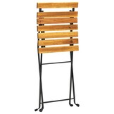 vidaXL Bistrostoelen inklapbaar 4 st massief acaciahout