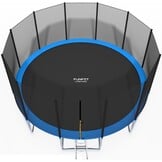 Tuintrampoline 490 cm met Veiligheidsnet & Ladder - Blauw/Zwart - 35% Korting