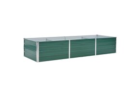 Verhoogde Plantenbak 240x80x45 cm Groen Staal - 34% Korting!