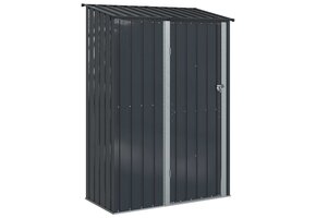 vidaXL Tuinhuisje Metaal Antraciet 140,5x74x200 cm - 35% Korting