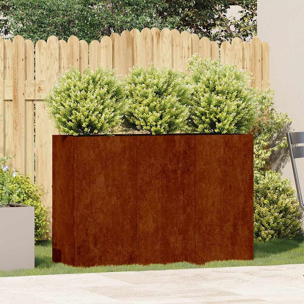 Plantenbak VidaXL 120x40x80cm Weervast Staal - 54% Korting