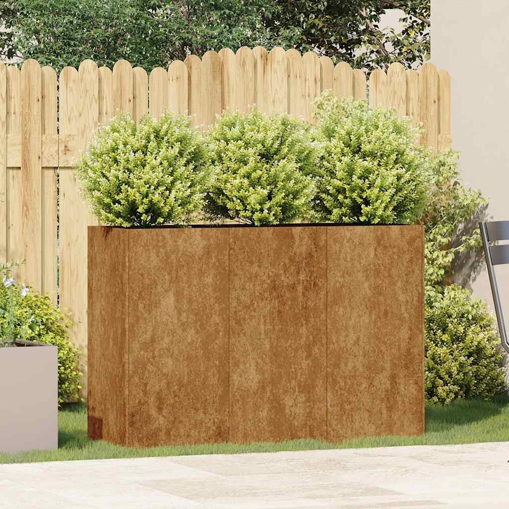 Plantenbak VidaXL 120x40x80cm Weervast Staal - 54% Korting
