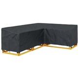 vidaXL Hoes voor tuinmeubelen Zwart 250 x 180 x 80 cm 600D Oxford Stof