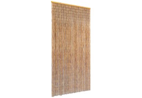 vidaXL Bamboe Vliegengordijn 90x220 cm - 34% Korting