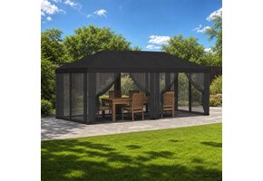VidaXL Gazebo Hoes met Zijwanden 6m Antraciet - 35% Korting