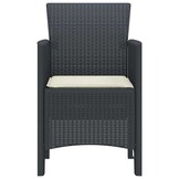 VidaXL Tuinstoelen (4 stuks) Antraciet - 37% Korting!
