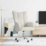 VidaXL Relaxstoel Fluweel Crèmewit - 54% Korting