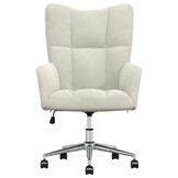 VidaXL Relaxstoel Fluweel Crèmewit - 54% Korting