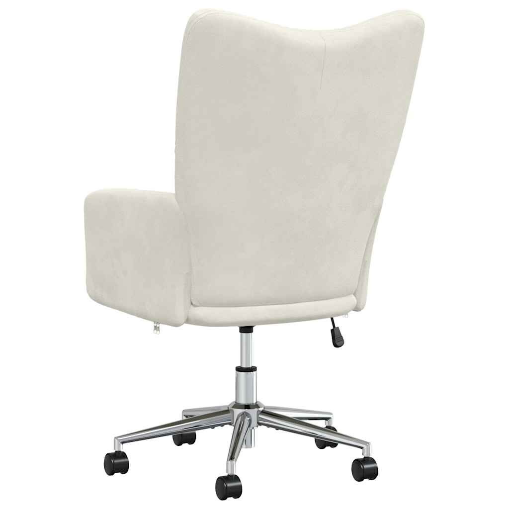 VidaXL Relaxstoel Fluweel Crèmewit - 54% Korting