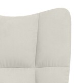 VidaXL Relaxstoel Fluweel Crèmewit - 54% Korting